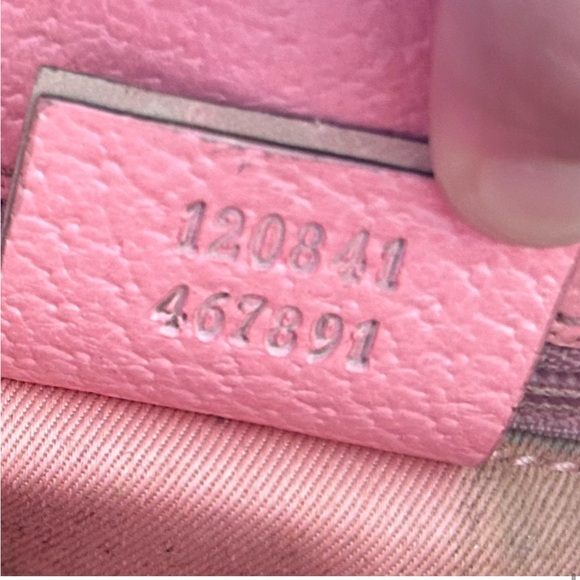 SOLD Authentic Gucci GG Monogram Eclipse Crossbody Bag with Pink Strap - Picture 8 of 8